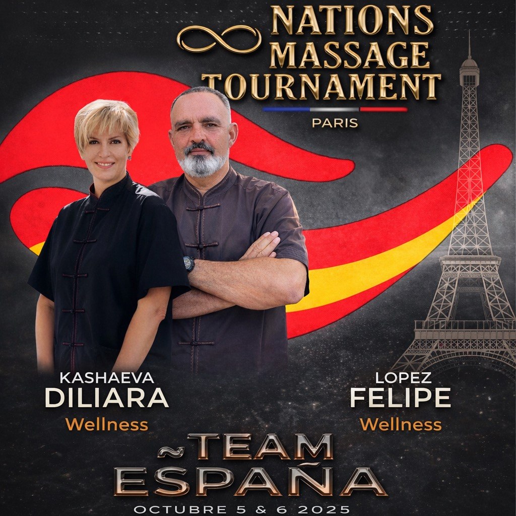 Nations Massage Tournament · Paris 2025 · Team España · Dilia Kashaeva & Felipe Lopez